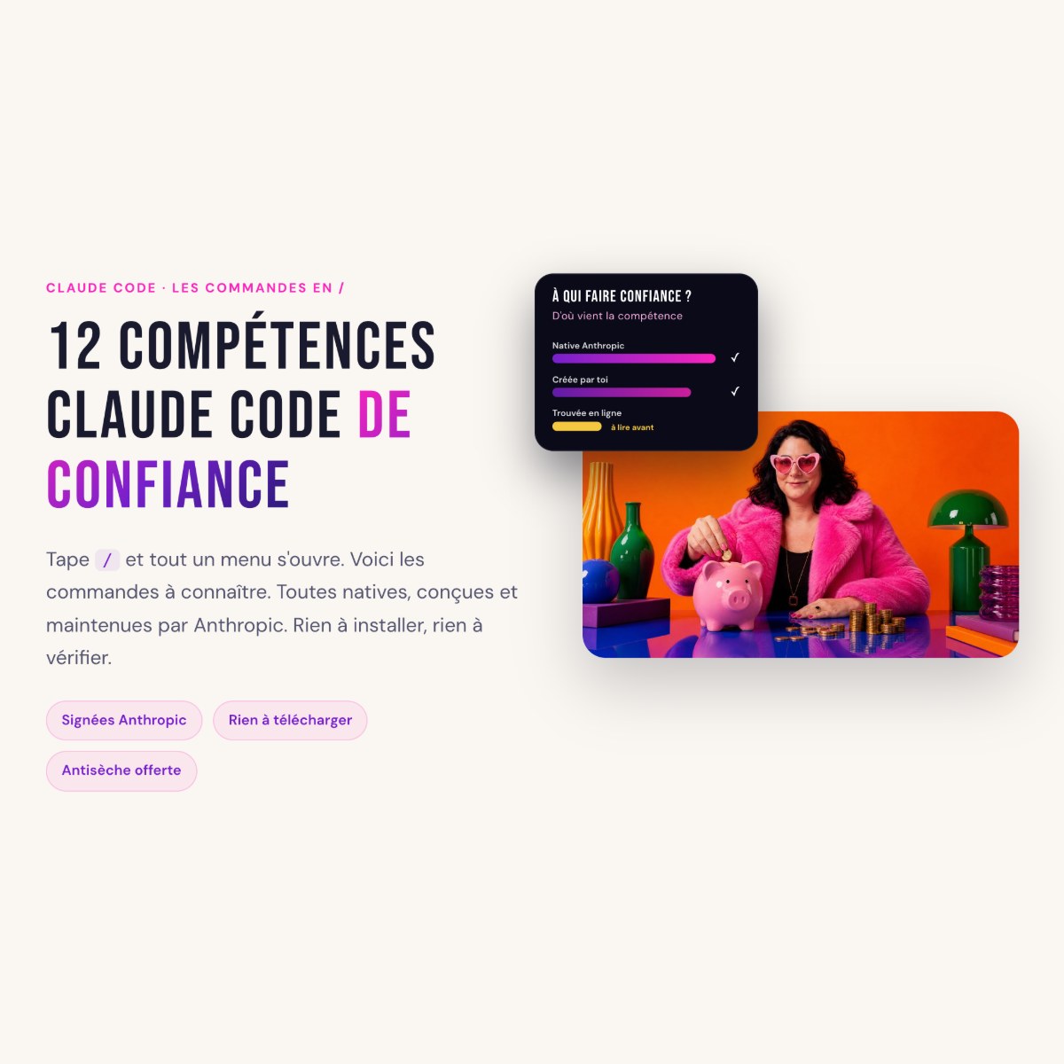 Guide pratique IAelle : 12 compétences Claude Code de confiance