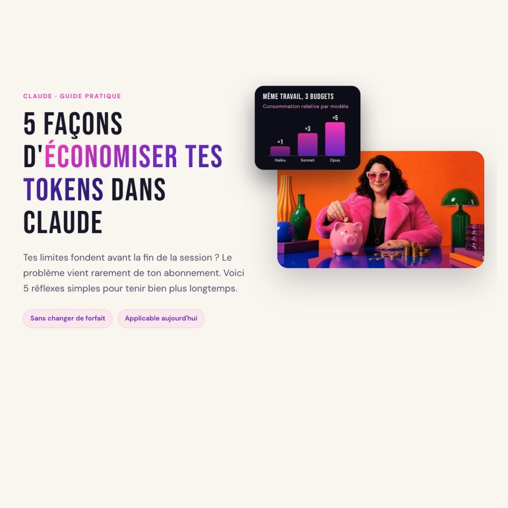 5 façons d'économiser tes tokens dans Claude